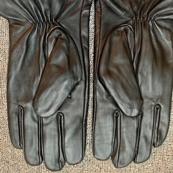 Max Leather NWT touch screen man gloves black soft lined - Picture 5 of 6